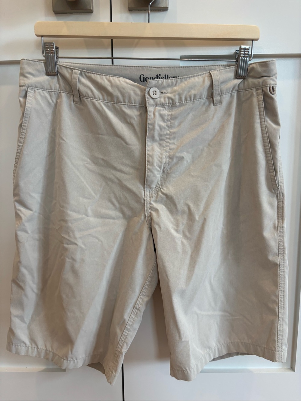 Goodfellow & Co Light Khaki Flat-Front Men's Shorts